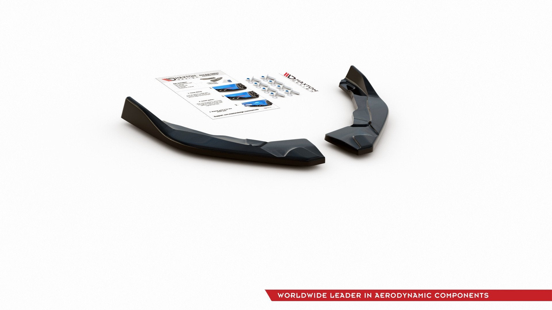 Heck Ansatz Flaps Diffusor für Toyota Corolla XII Hatchback schwarz matt
