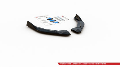 Heck Ansatz Flaps Diffusor für Toyota Corolla XII Hatchback Carbon Look
