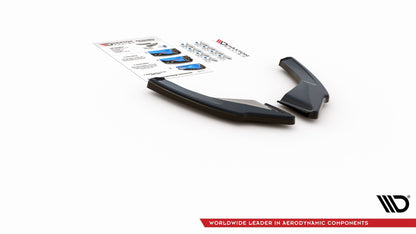 Heck Ansatz Flaps Diffusor für Volkswagen Golf 8 GTI schwarz matt