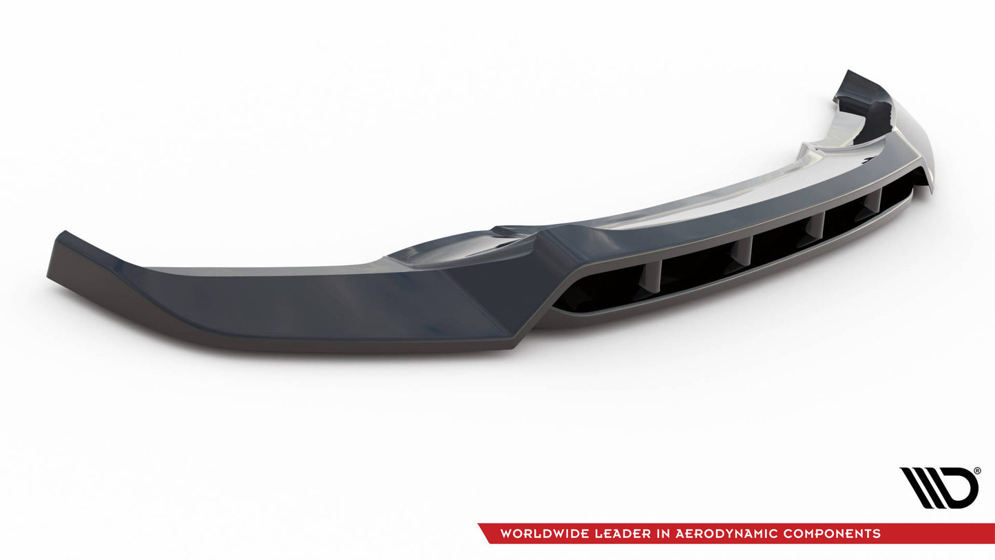 Front Ansatz V.2 für BMW X6 M-Paket F16 schwarz Hochglanz