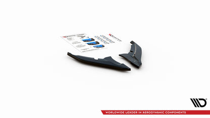 Heck Ansatz Flaps Diffusor für Peugeot 308 GT Mk2 Facelift schwarz matt