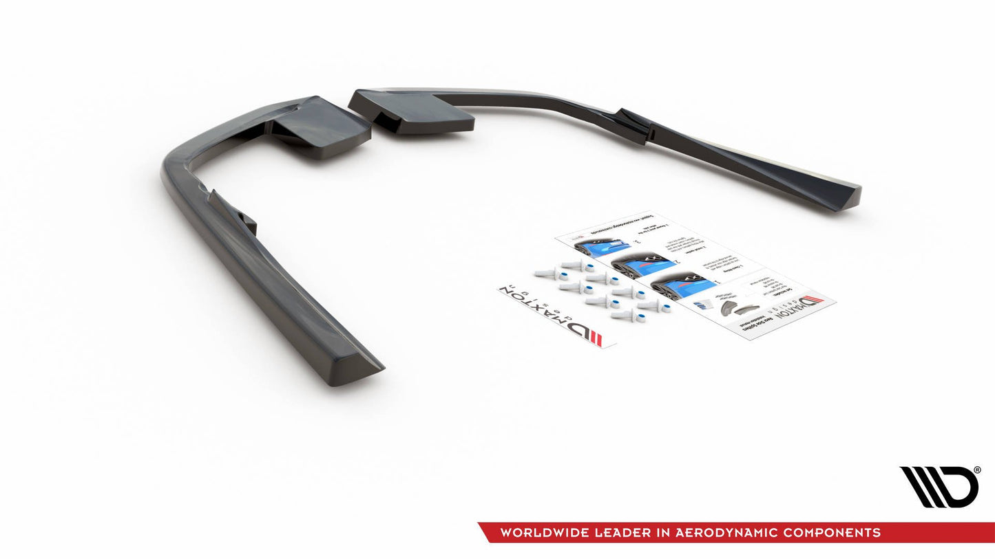 Heck Ansatz Flaps Diffusor für Volvo S60/V60 R-Design Mk3 Carbon Look
