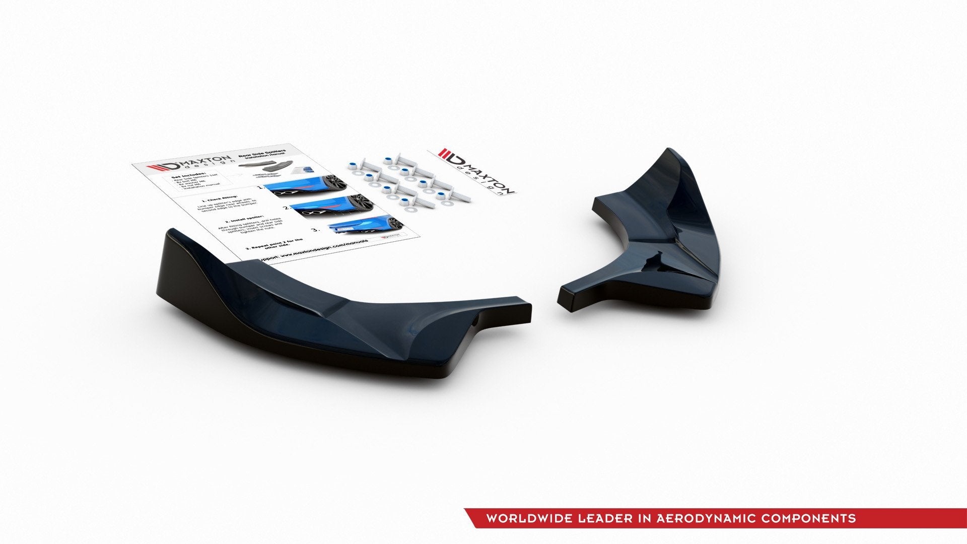 Heck Ansatz Flaps Diffusor V.2 für Ford FIesta Mk8 ST schwarz matt
