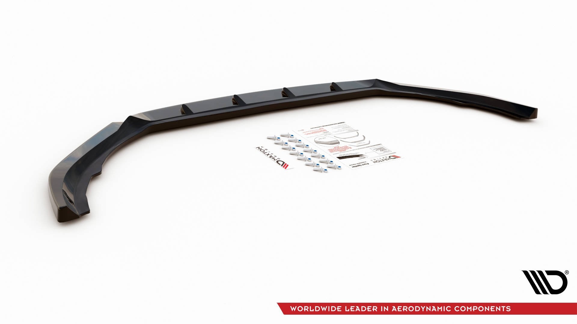Front Ansatz V.1 für Volvo V90 Mk2 schwarz Hochglanz