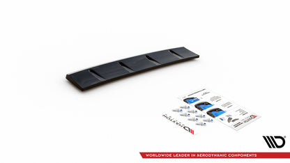 Mittlerer Diffusor Heck Ansatz für Hyundai I30 N Hatchback Mk3 Facelift Carbon Look