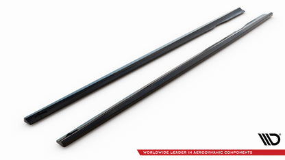 Seitenschweller Ansatz für Mercedes-Benz E AMG-Line W213 Facelift schwarz matt