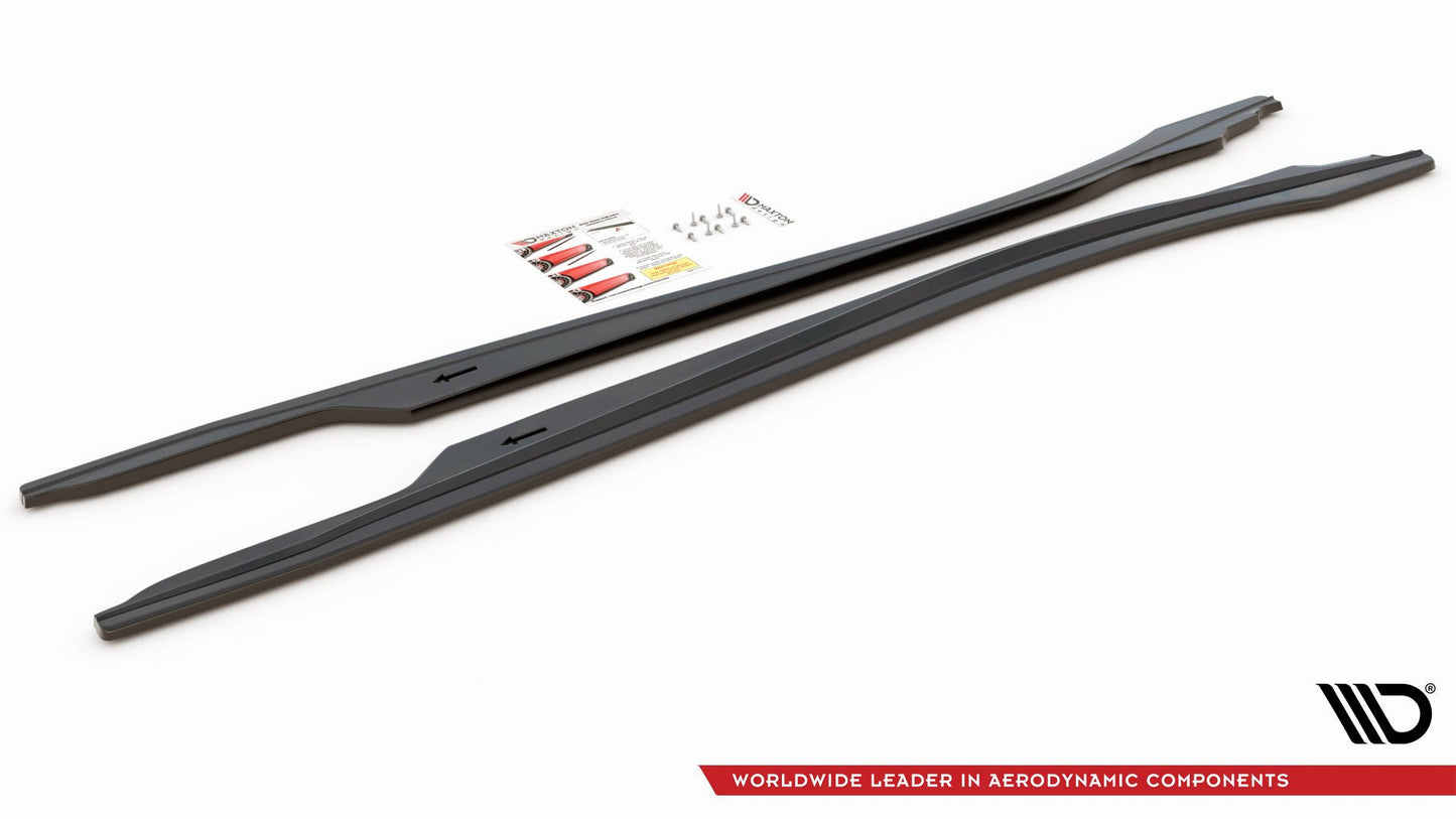 Seitenschweller Ansatz für Lexus LC 500 schwarz Hochglanz