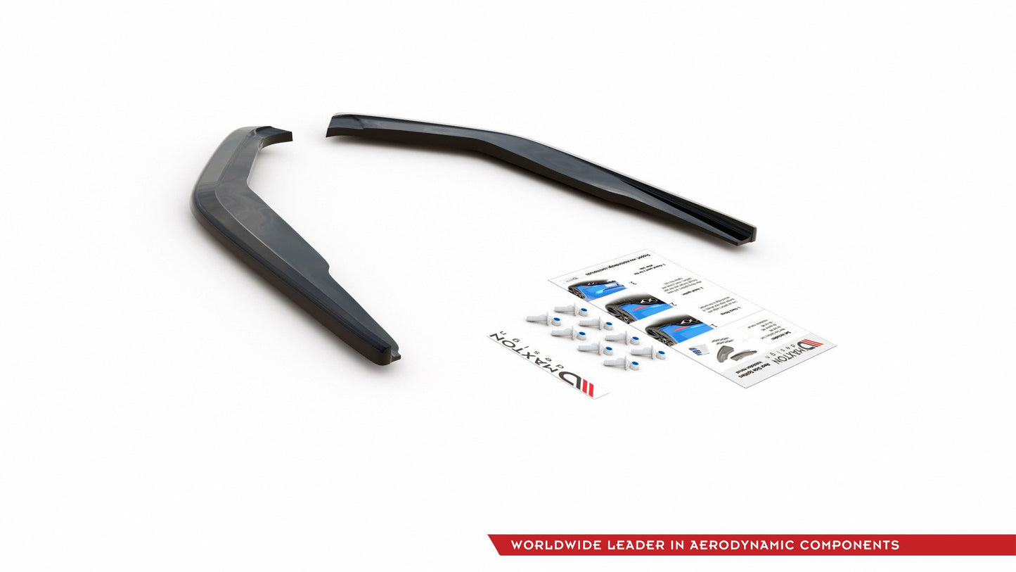 Heck Ansatz Flaps Diffusor für Toyota Corolla XII Limousine Carbon Look