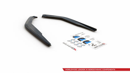 Heck Ansatz Flaps Diffusor für Toyota Corolla XII Limousine Carbon Look