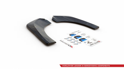 Heck Ansatz Flaps Diffusor für Skoda Kodiaq Mk1 Sportline schwarz matt