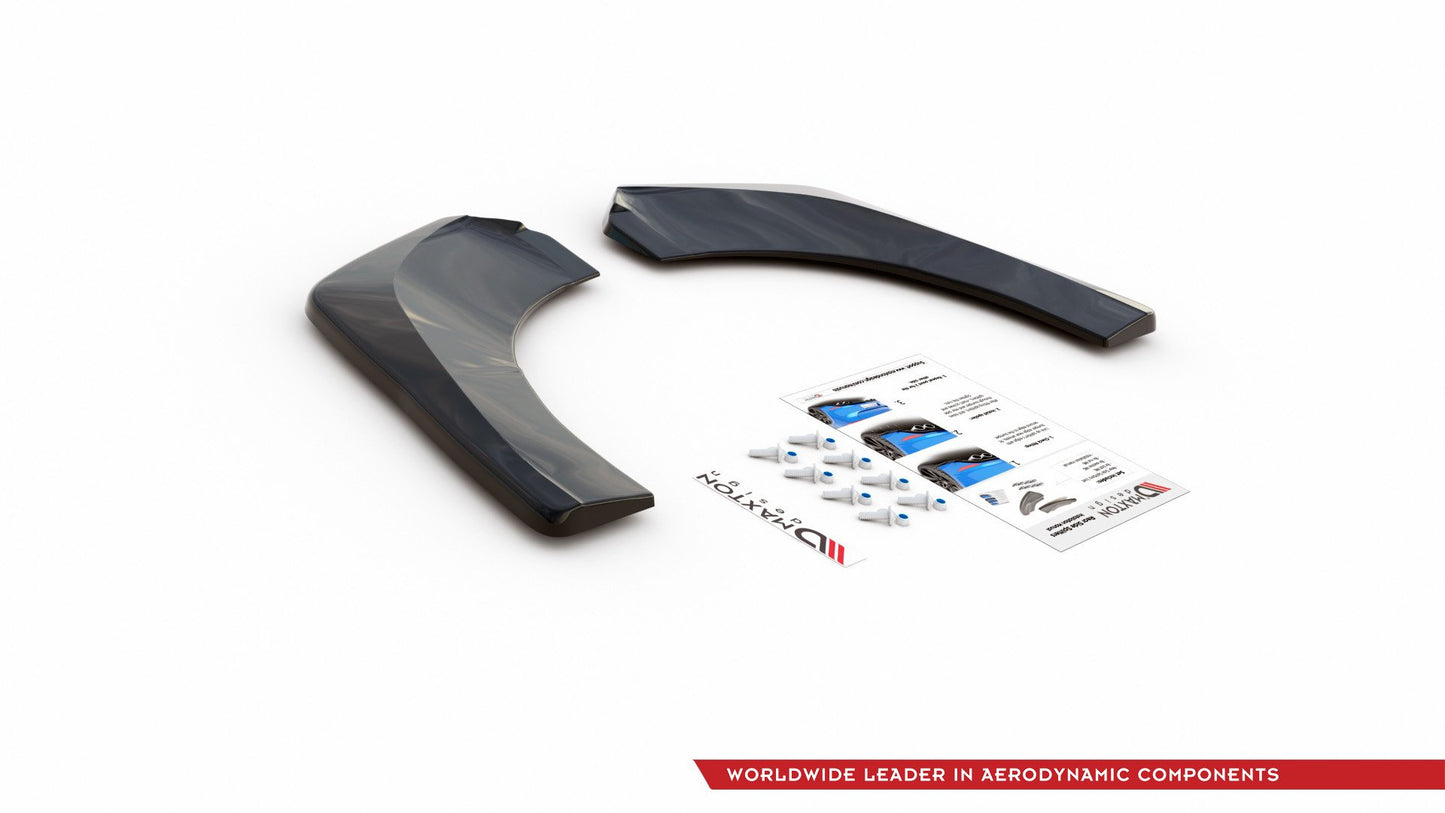 Heck Ansatz Flaps Diffusor für Skoda Kodiaq Mk1 Sportline Carbon Look