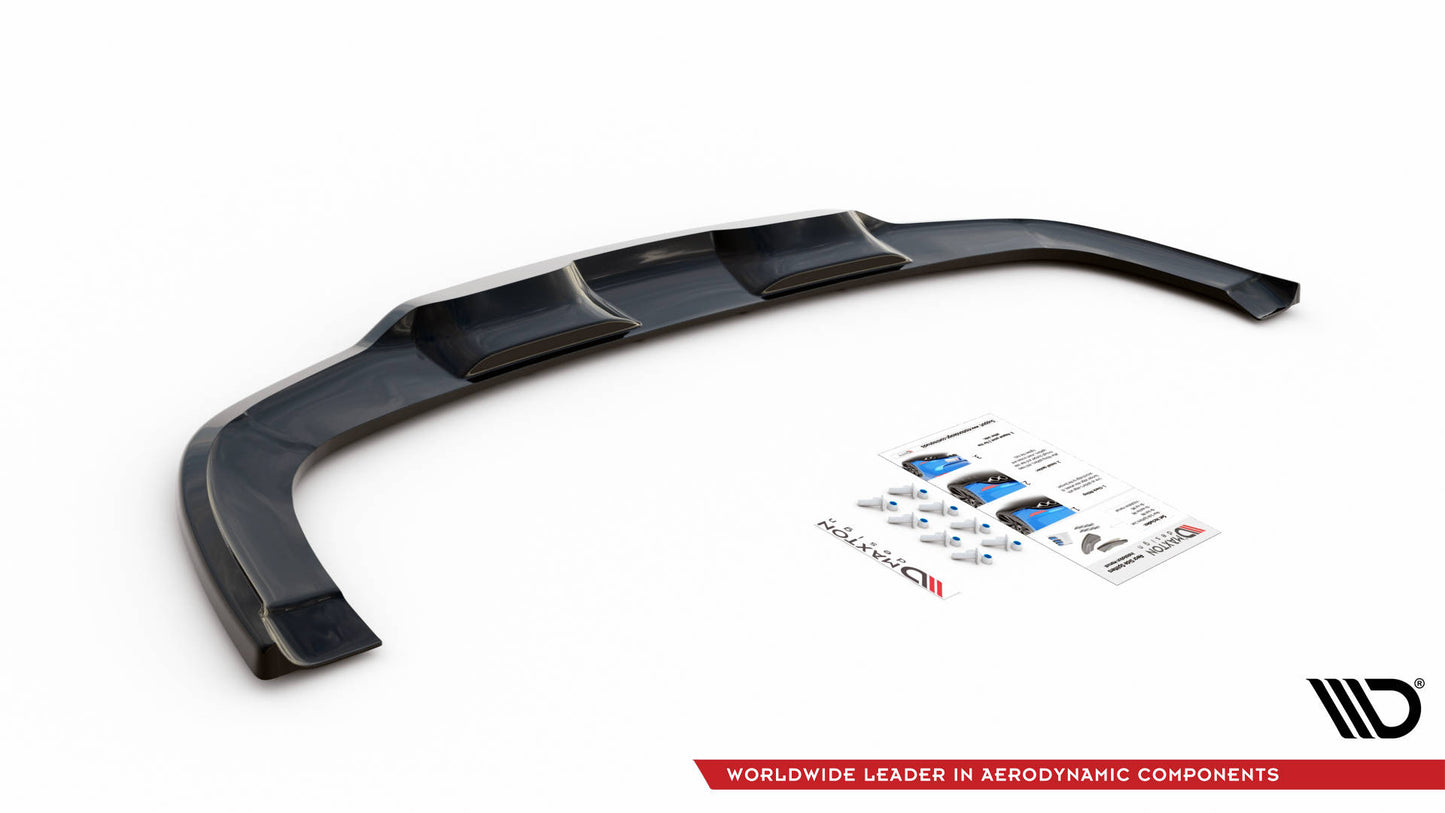 Mittlerer Diffusor Heck Ansatz DTM Look für Kia XCeed Mk1 schwarz Hochglanz