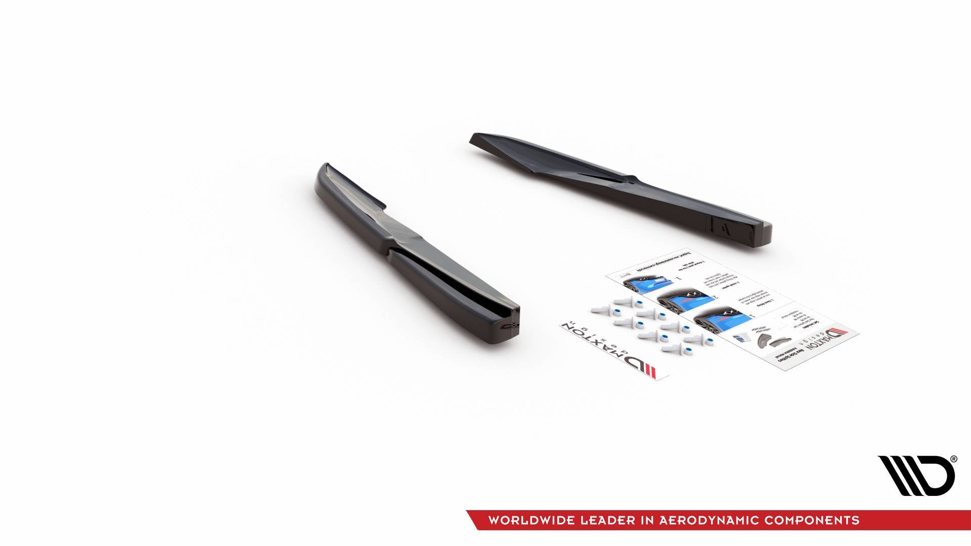Heck Ansatz Flaps Diffusor für Audi S5 Sportback F5 Facelift schwarz Hochglanz