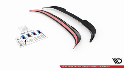 Spoiler CAP für Mitsubishi Lancer Sportback Mk8 schwarz matt