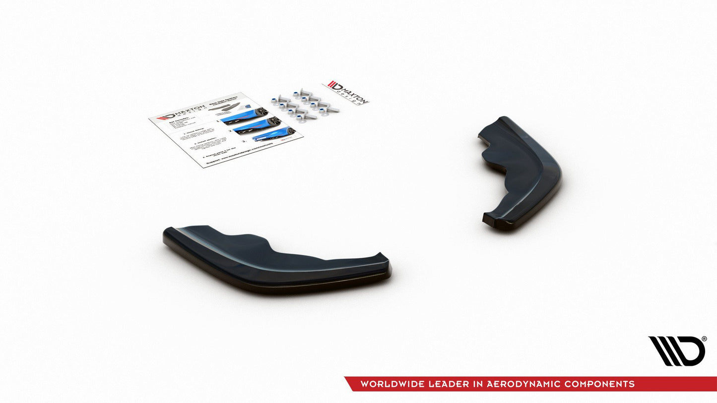 Heck Ansatz Flaps Diffusor V.1 für BMW 1er F40 M-Paket Carbon Look