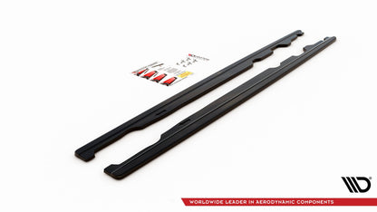 Seitenschweller Ansatz für Mini Cooper S John Cooper Works F56 schwarz matt
