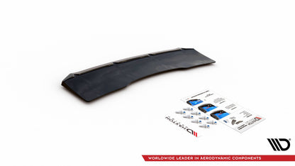 Mittlerer Diffusor Heck Ansatz für Audi S5 Sportback F5 Facelift schwarz matt