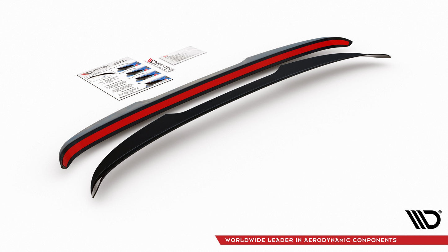 Spoiler CAP für Volkswagen T-Cross schwarz matt
