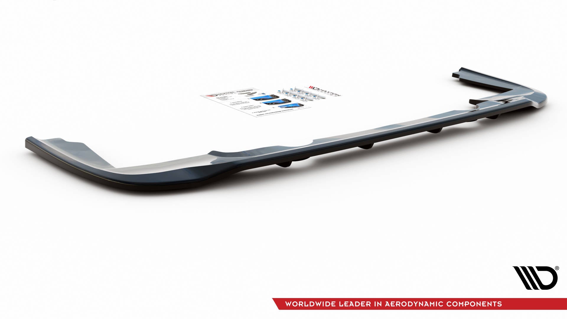Mittlerer Diffusor Heck Ansatz DTM Look für Peugeot Partner Mk3 Carbon Look