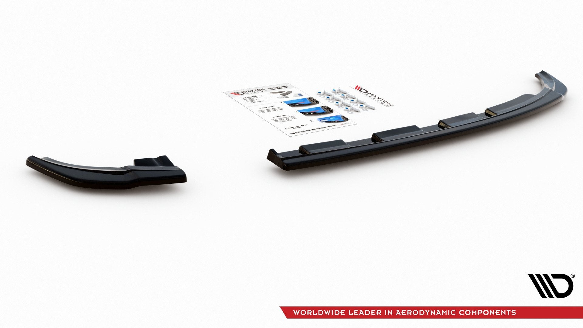 Heck Ansatz Flaps Diffusor V.2 für VW Polo GTI Mk6 schwarz matt