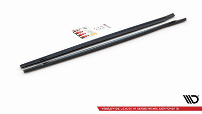 Seitenschweller Ansatz für Mini Countryman Mk2 F60 JCW schwarz matt