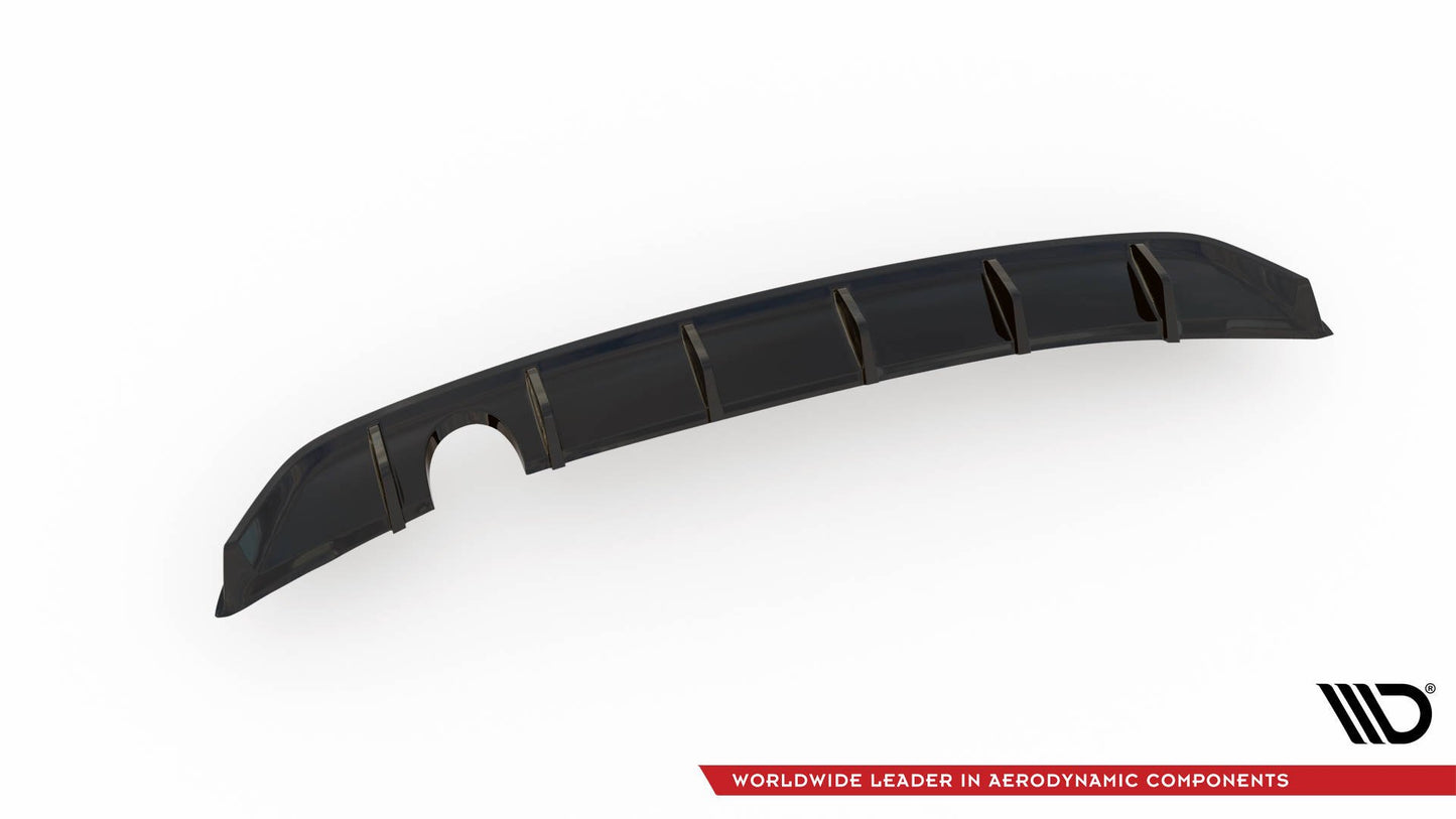 Diffusor Heck Ansatz für Volkswagen Up GTI schwarz Hochglanz