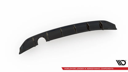 Diffusor Heck Ansatz für Volkswagen Up GTI schwarz matt