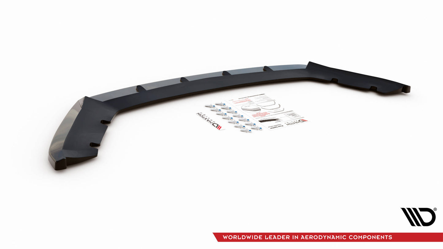 Front Ansatz V.1 für Seat Leon Mk3 schwarz Hochglanz