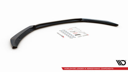Front Ansatz V.1 für Jaguar XF R-Sport Mk2 schwarz Hochglanz