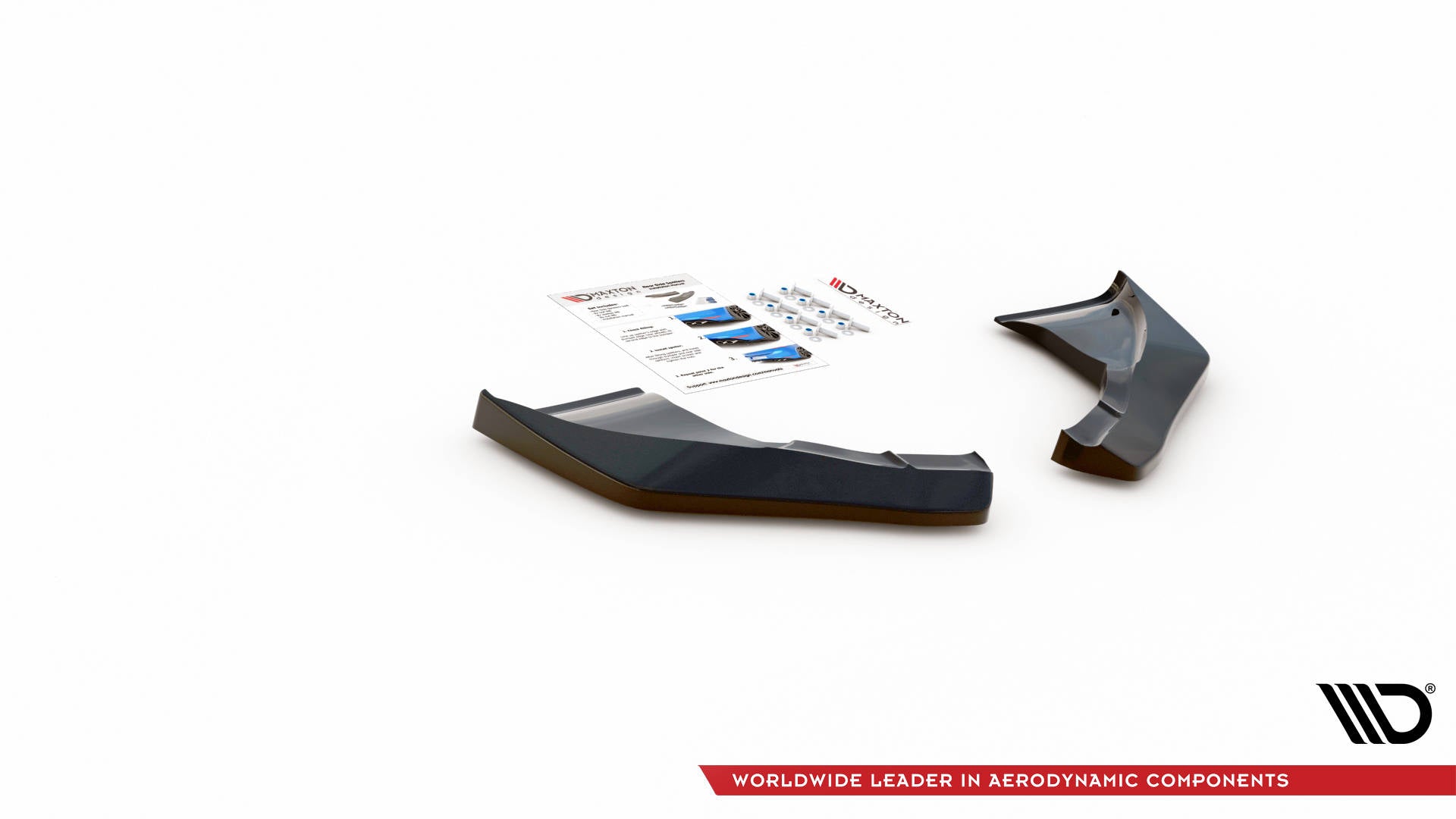 Heck Ansatz Flaps Diffusor V.2 für Nissan 370Z  schwarz matt