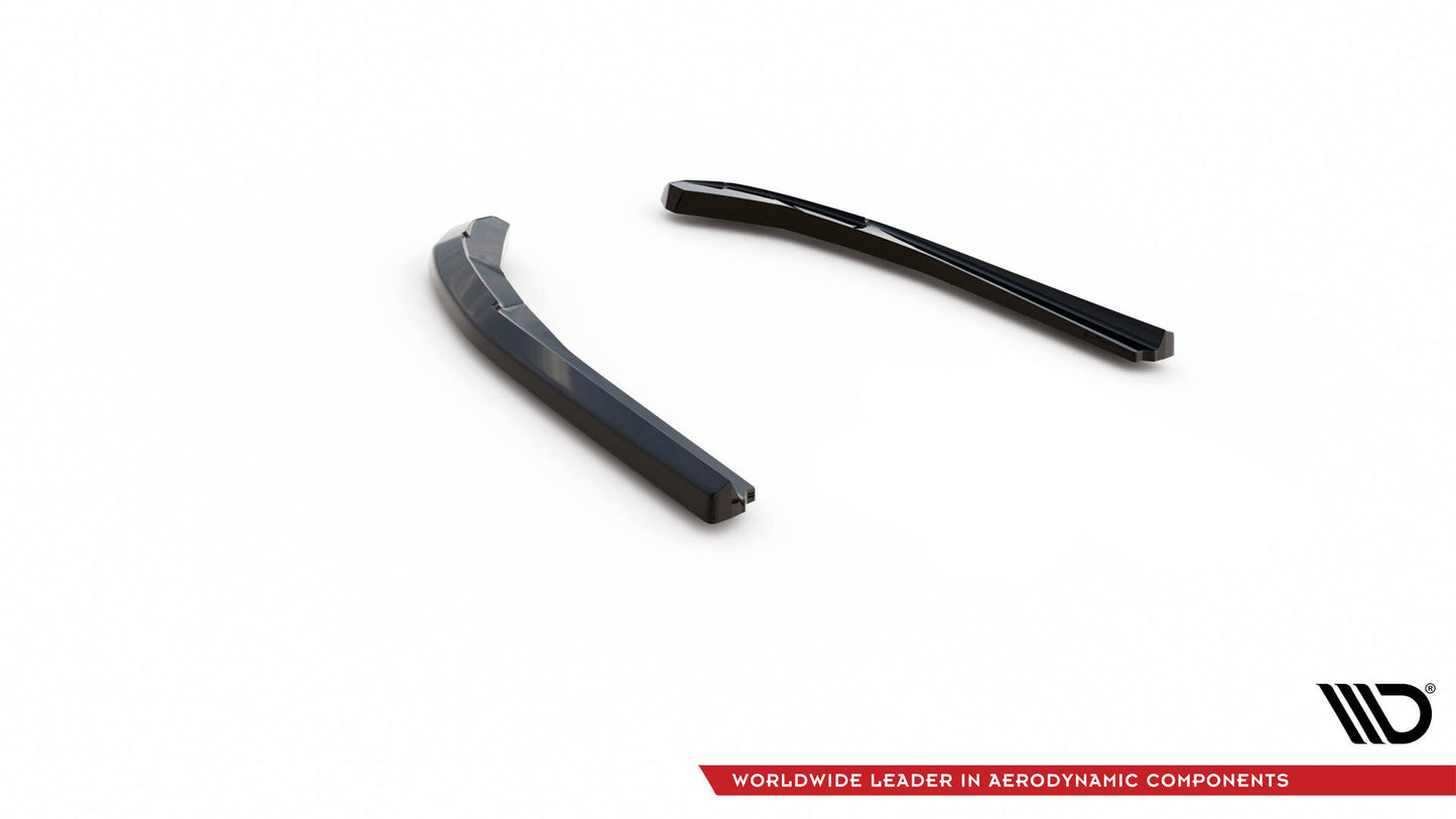 Heck Ansatz Flaps Diffusor V.1 für BMW 4er Gran Coupe M-Paket G26 schwarz Hochglanz