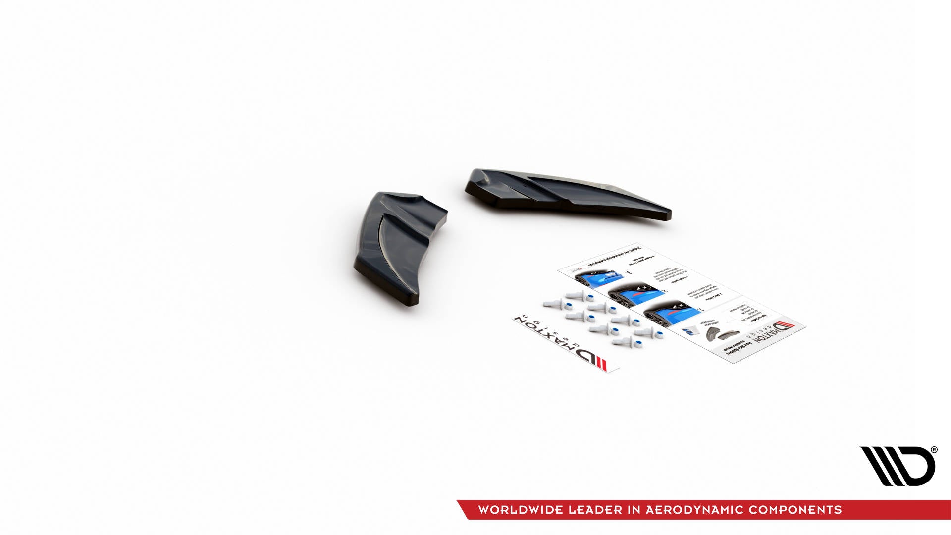 Heck Ansatz Flaps Diffusor V.3 für Volkswagen Golf R Mk7 schwarz Hochglanz