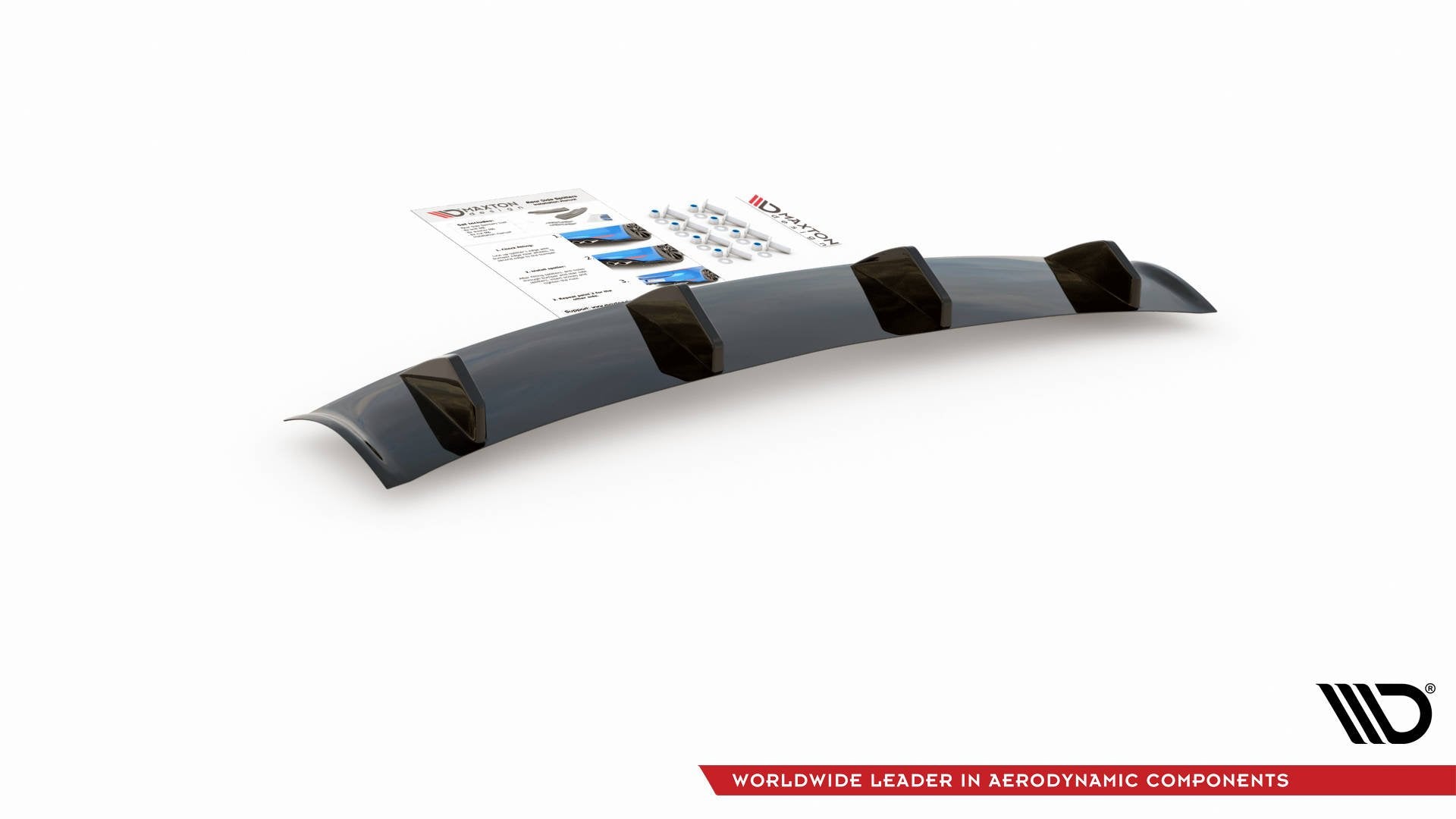 Diffusor Heck Ansatz für Porsche Panamera Turbo 970 Facelift Carbon Look