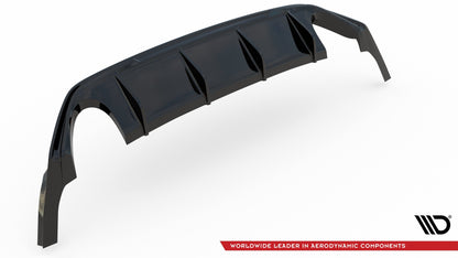 Diffusor Heck Ansatz V.3 für Ford Focus ST Mk4  schwarz matt