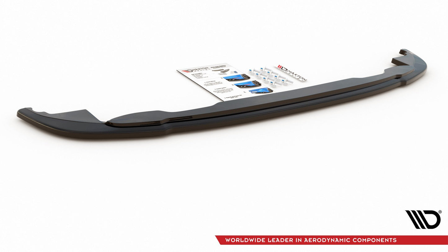 Mittlerer Diffusor Heck Ansatz für Volkswagen T-Cross Carbon Look