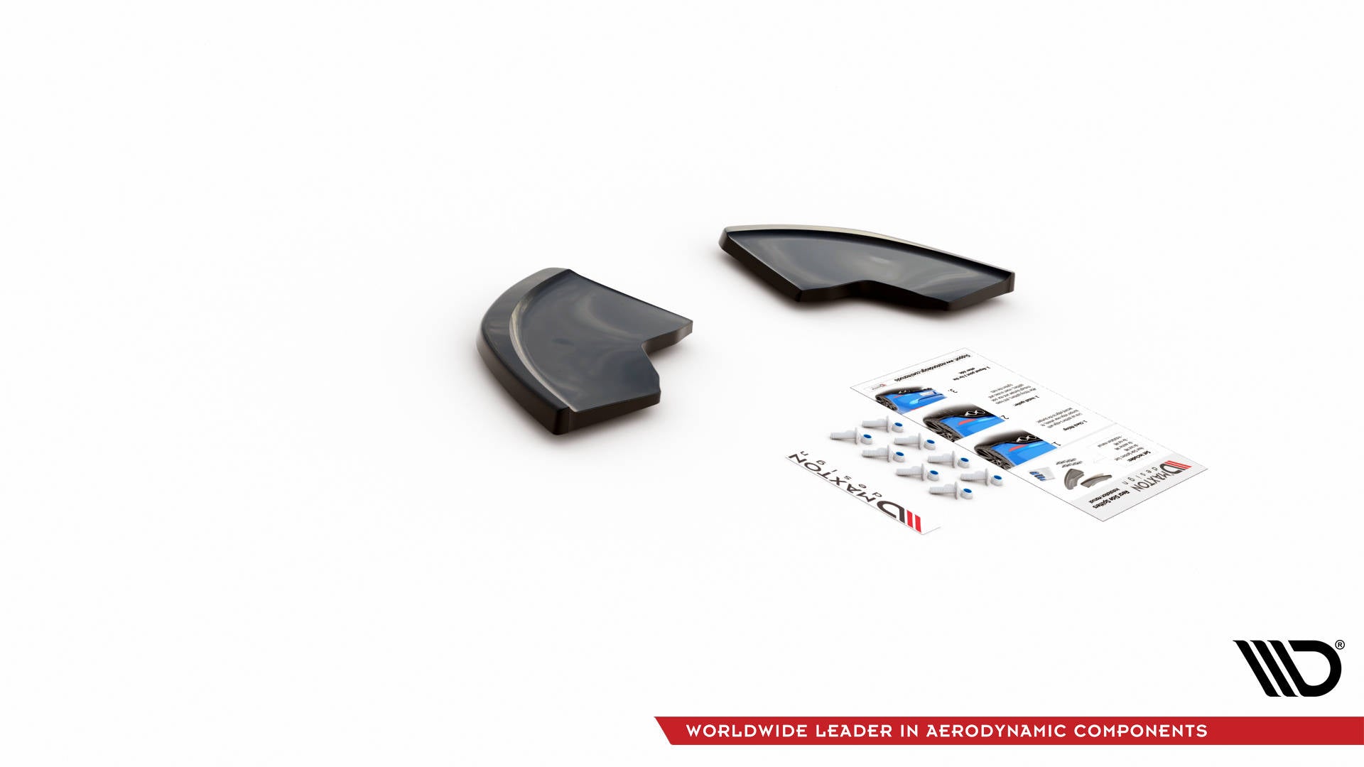 Heck Ansatz Flaps Diffusor für Seat Ibiza Cupra Mk3 Carbon Look