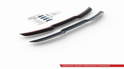 Spoiler CAP für Audi S6 / A6 S-Line C7 Avant schwarz Hochglanz