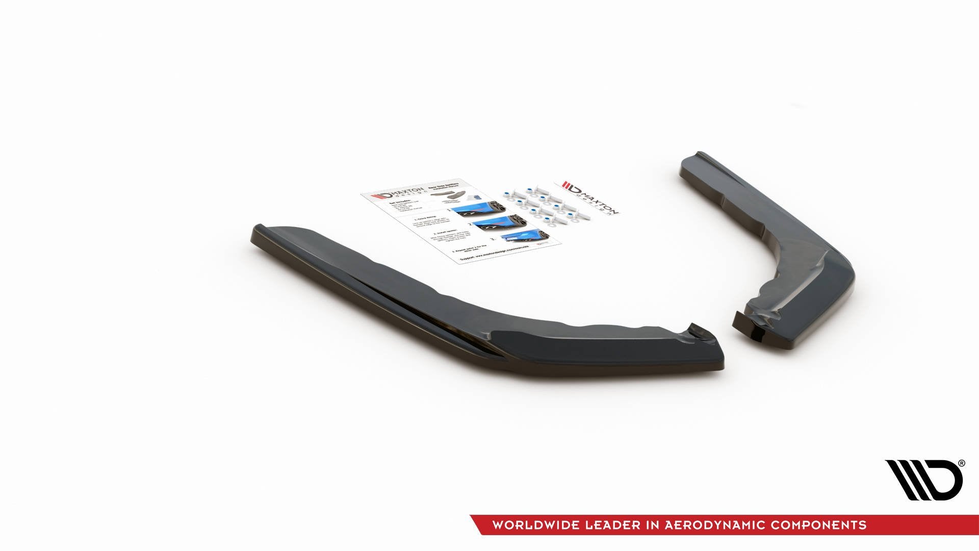 Heck Ansatz Flaps Diffusor V.1 für BMW M4 F82 Carbon Look