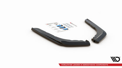 Heck Ansatz Flaps Diffusor V.1 für BMW M4 F82 schwarz Hochglanz
