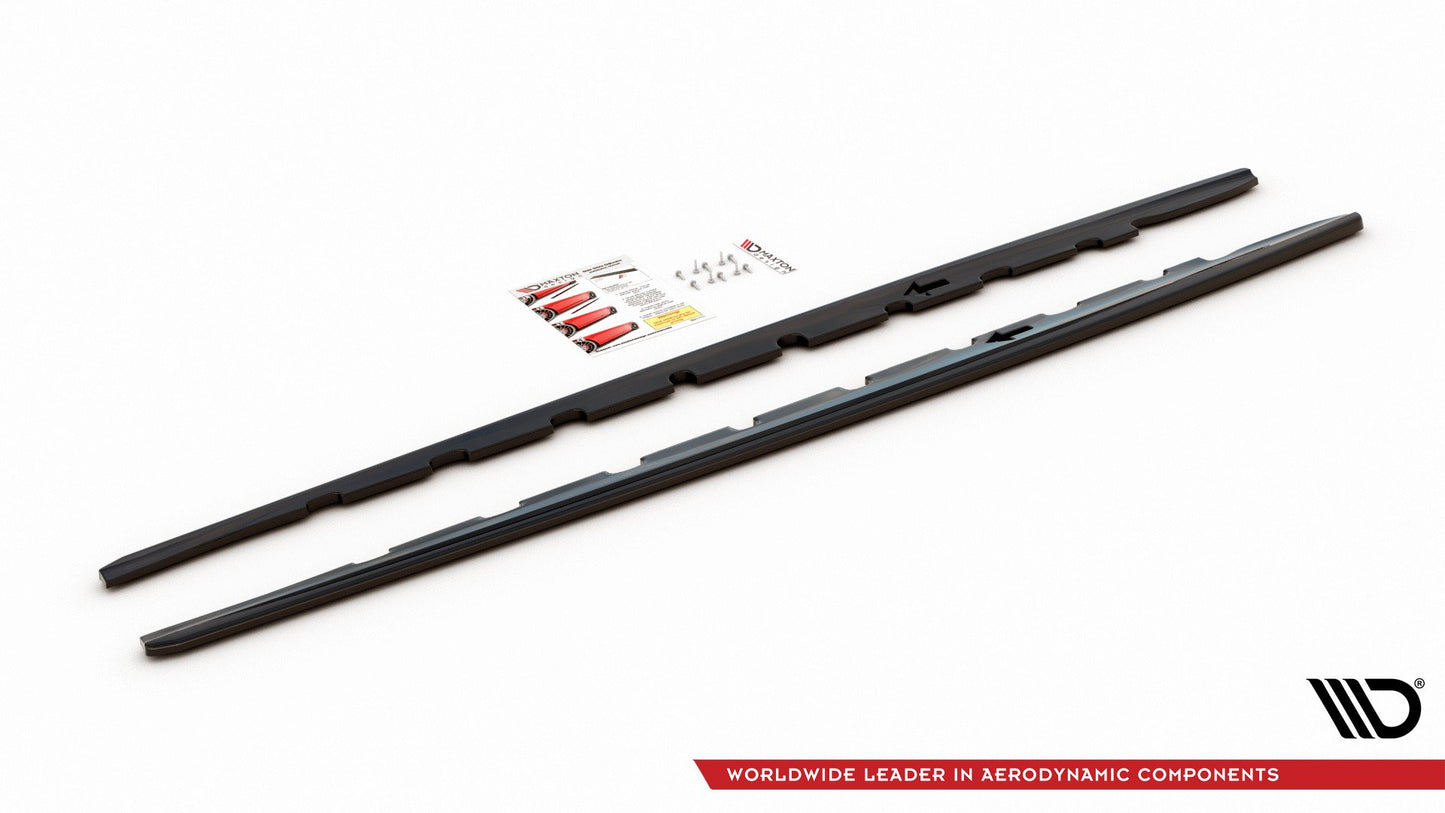 Seitenschweller Ansatz für V.1 für BMW 1er F40 M-Paket/ M135i  schwarz Hochglanz