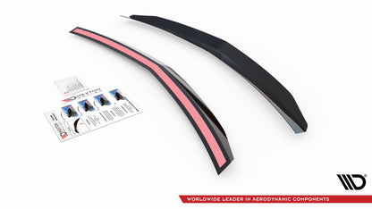 Spoiler CAP für Mercedes-Benz E63 AMG / AMG-Line Limousine W212 Facelift schwarz matt