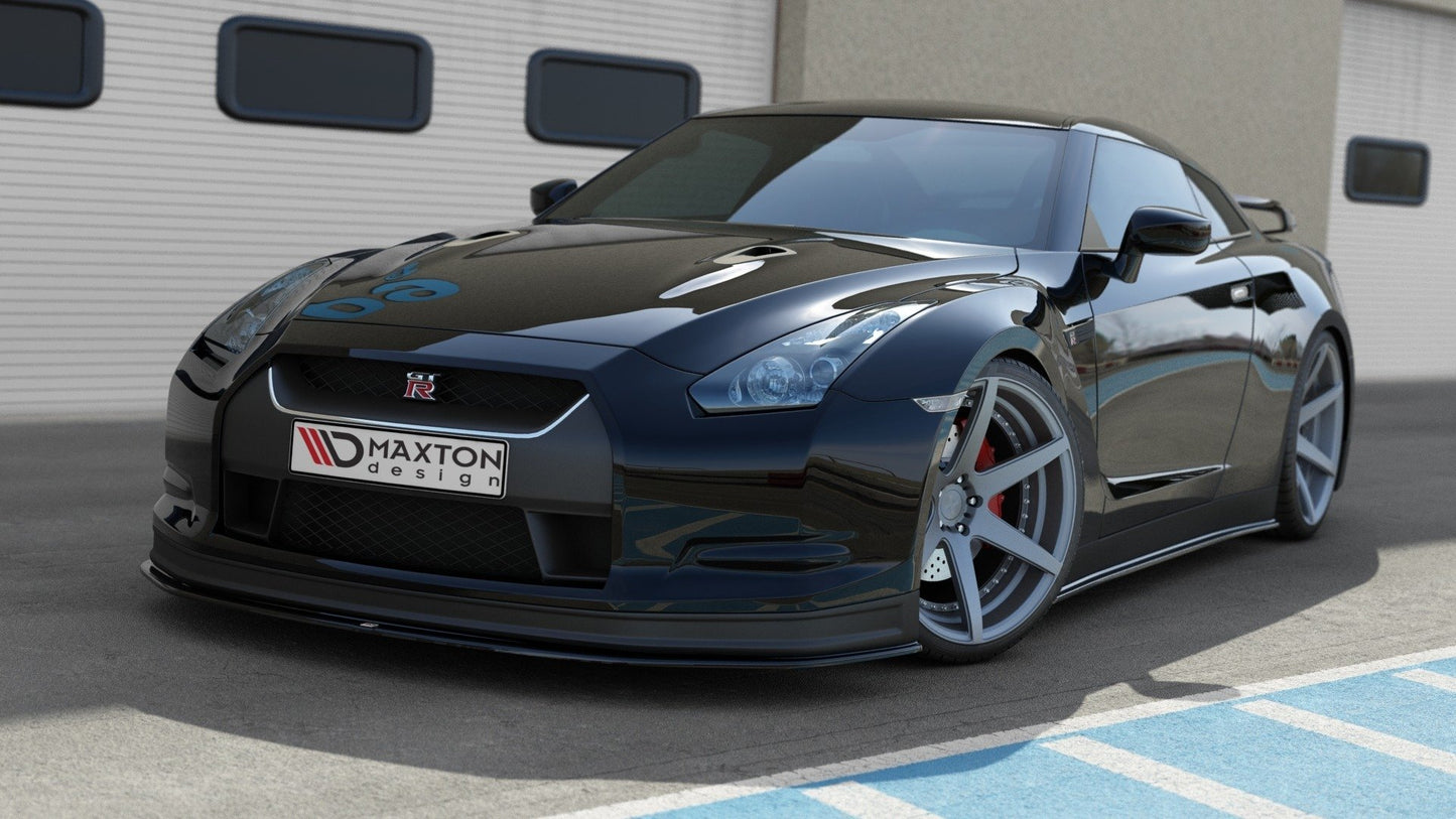 Front Ansatz V.2 für NISSAN GT-R vor Facelift COUPE (R35-SERIES) Carbon Look