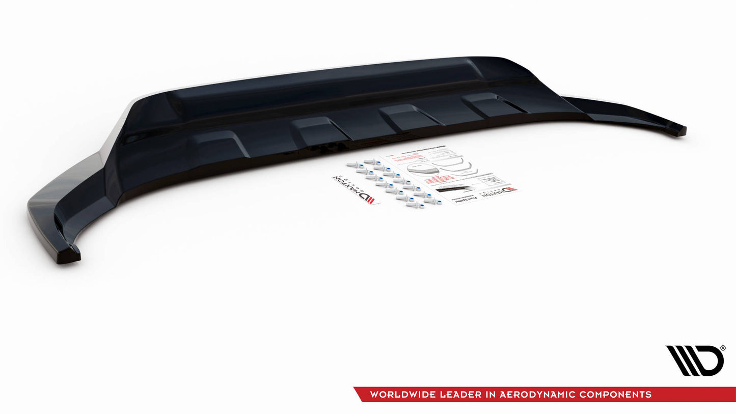 Front Ansatz für Volkswagen Touareg R-Line Mk3 schwarz Hochglanz