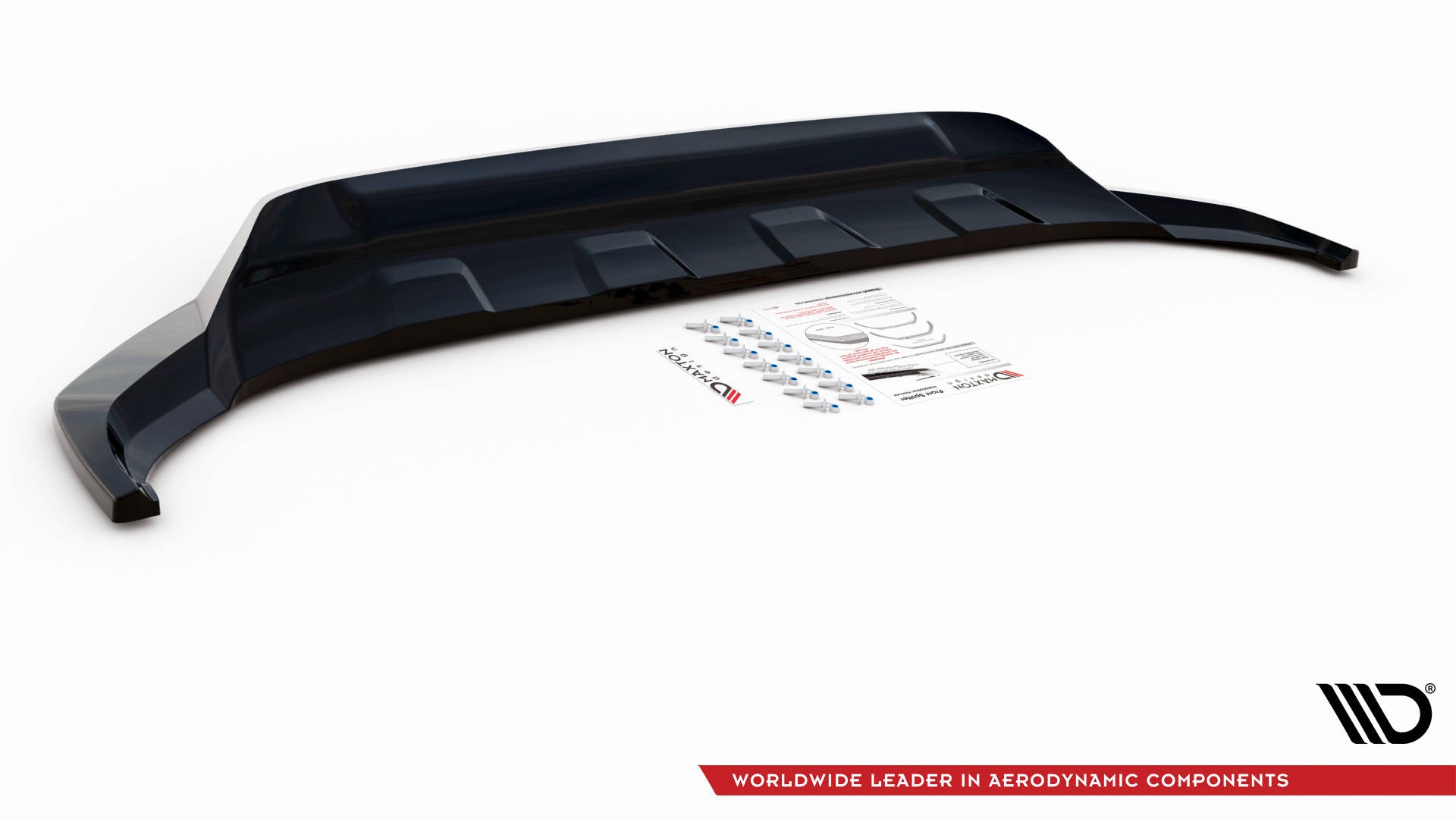 Front Ansatz für Volkswagen Touareg R-Line Mk3 schwarz Hochglanz