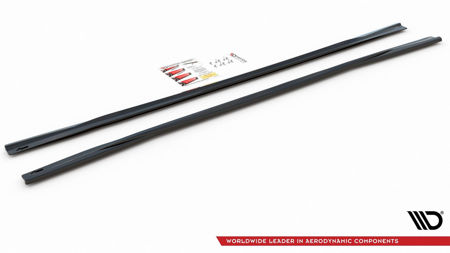 Seitenschweller Ansatz für Aud A6 S-Line / S6 C8  Carbon Look
