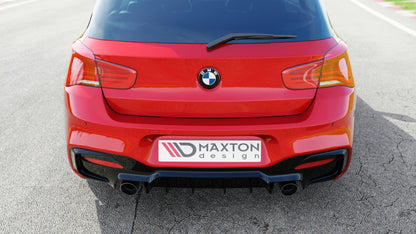 Diffusor Heck Ansatz für Bmw 1 F20/ F21 Facelift M-Power schwarz matt