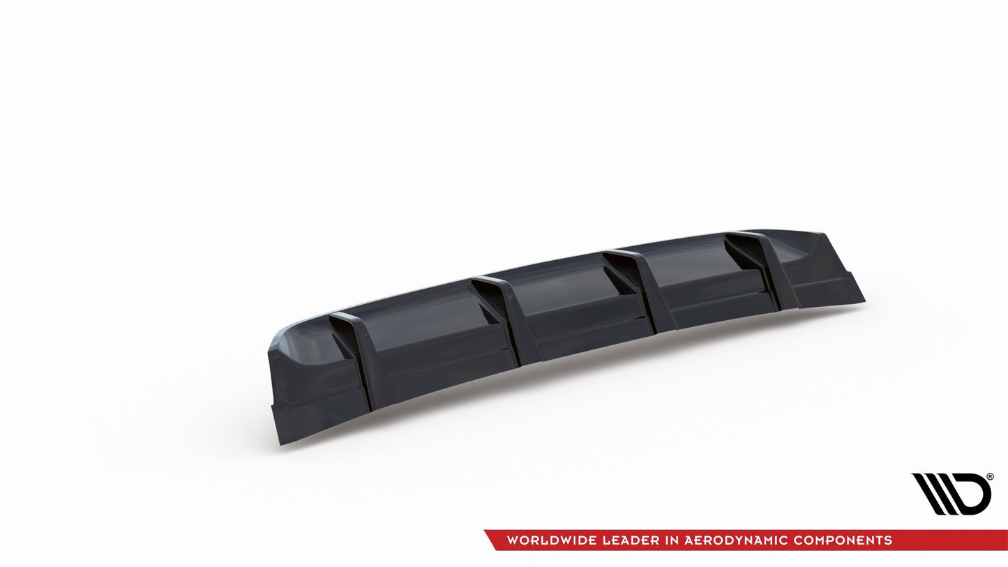 Diffusor Heck Ansatz für VW GOLF Mk7 GTI CLUBSPORT schwarz Hochglanz