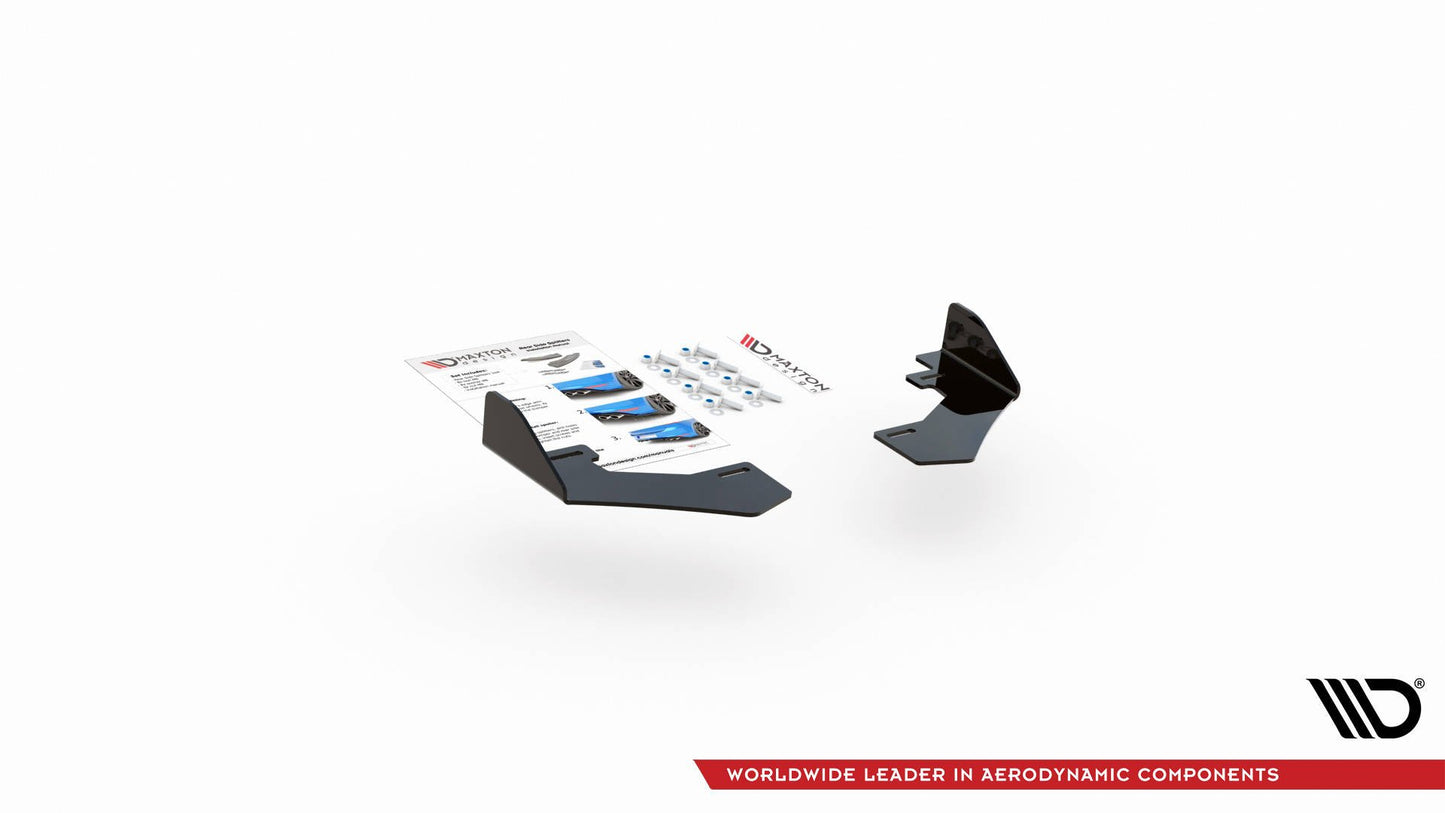 Hintere Seiten Flaps für Volkswagen Polo GTI Mk6 schwarz Hochglanz