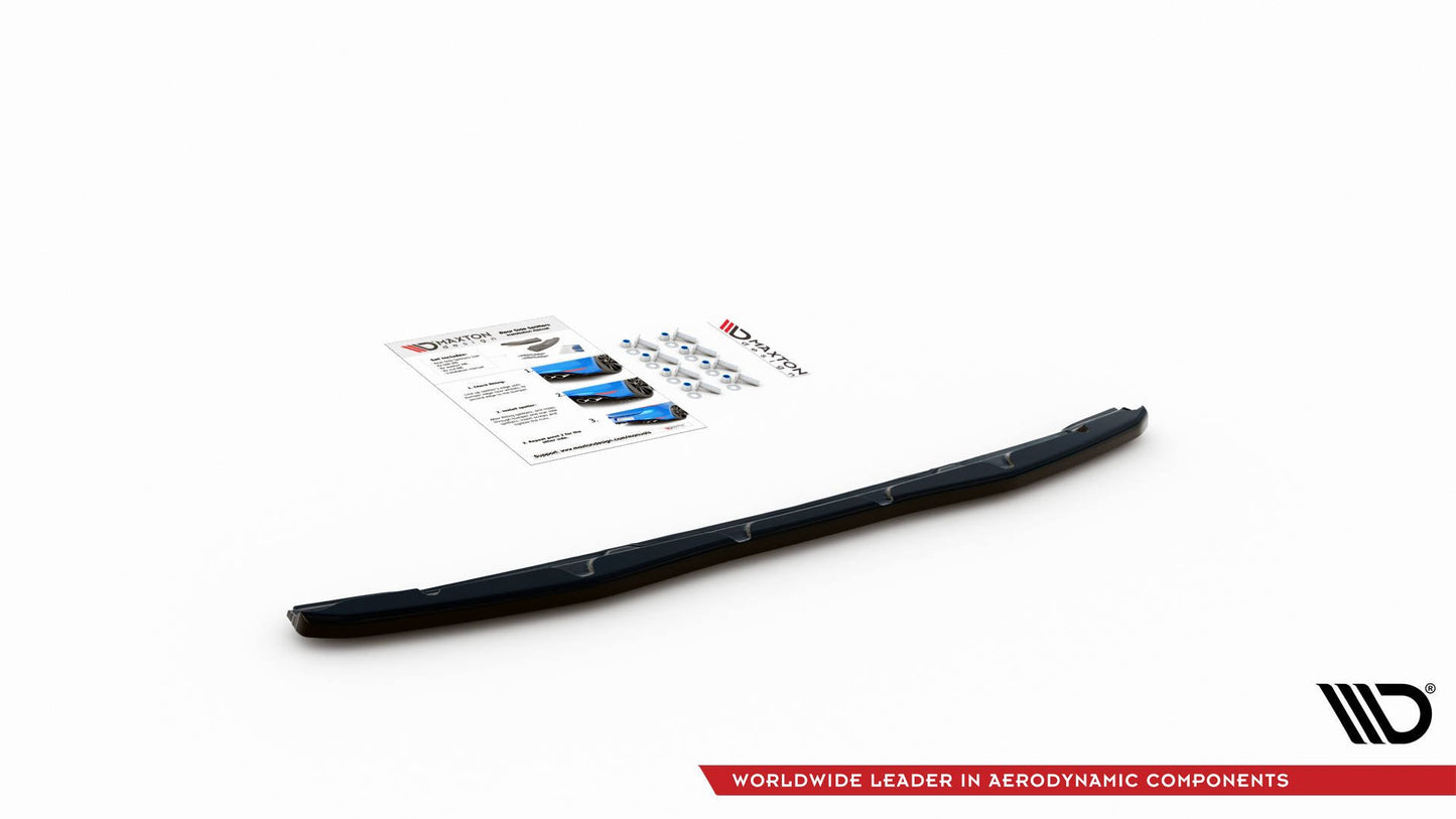 Mittlerer Diffusor Heck Ansatz für BMW 4er M-Paket G22 schwarz Hochglanz