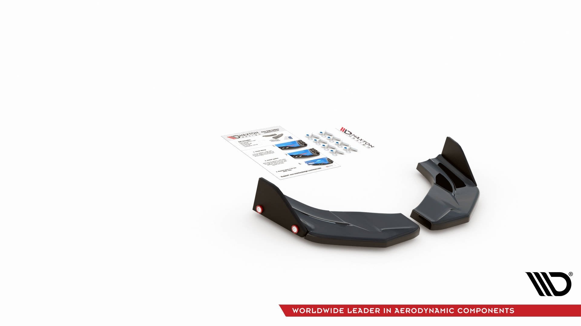 Heck Ansatz Flaps Diffusor +Flaps für V.7 Hyundai I30 N Mk3 Hatchback